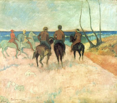 Riders on the Beach by Paul Gauguin